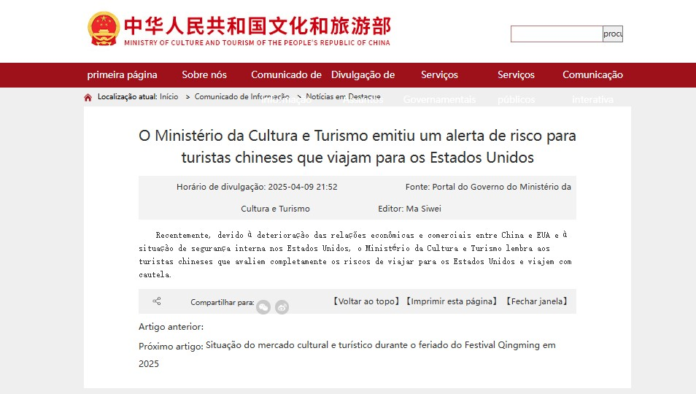 eua-x-china:-governo-chines-emite-alerta-de-risco-para-viagens-aos-estados-unidos eua-x-china:-governo-chines-emite-alerta-de-risco-para-viagens-aos-estados-unidos