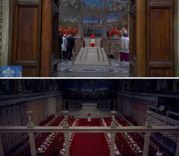 ‘conclave’-x-realidade:-compare-o-momento-em-que-os-cardeais-se-reunem-para-a-votacao ‘conclave’-x-realidade:-compare-o-momento-em-que-os-cardeais-se-reunem-para-a-votacao