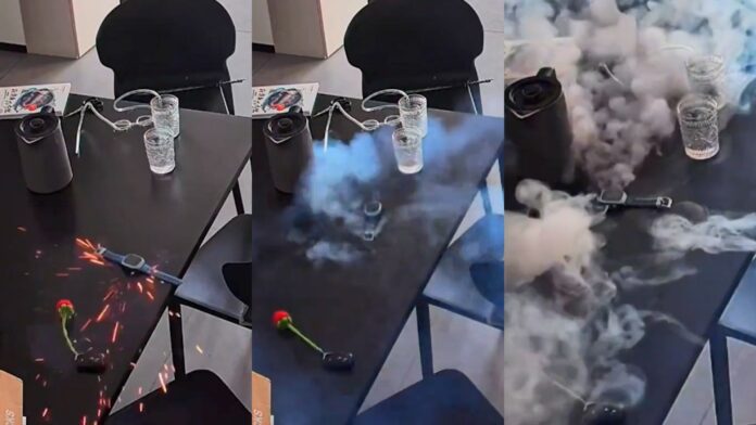 smartwatch-explode-do-nada-e-enche-casa-de-fumaca;-video-mostra-flagrante
