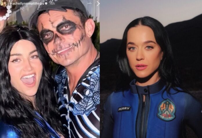 orlando-bloom-posa-com-atriz-fantasiada-de-katy-perry-em-festa-de-halloween