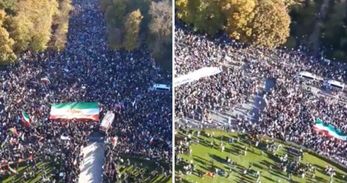 e-#fake-que-video-mostre-multidao-durante-protestos-no-ira;-registro-ocorreu-em-2022-em-berlim