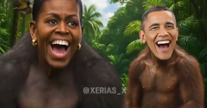 governo-trump-diz-que-errou-ao-postar-montagem-de-casal-obama-como-macacos-e-derruba-publicacao